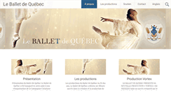Desktop Screenshot of leballetdequebec.com