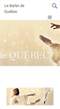 Mobile Screenshot of leballetdequebec.com