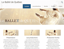 Tablet Screenshot of leballetdequebec.com